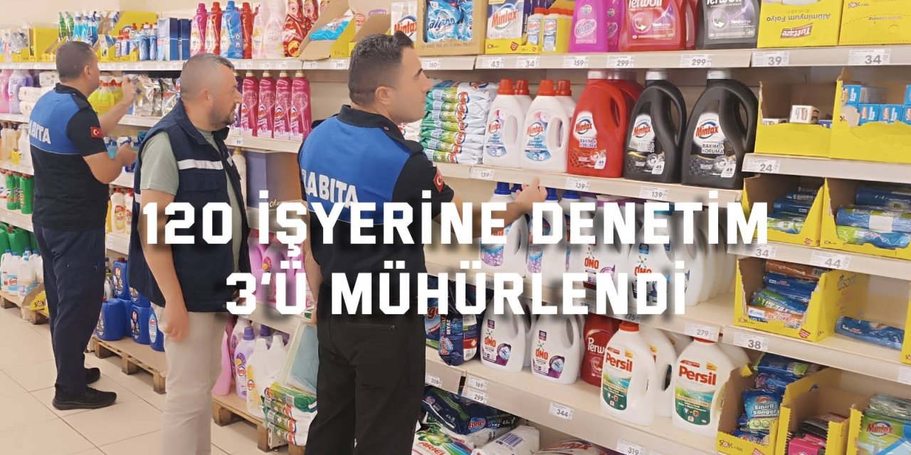 Dilovası’nda 120 işyerine denetim, 3’ü mühürlendi