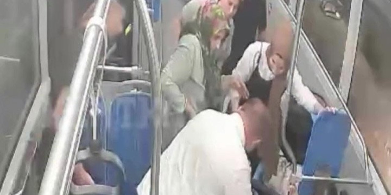 Nefes alamayan çocuğu otobüs şoförü hayata döndürdü