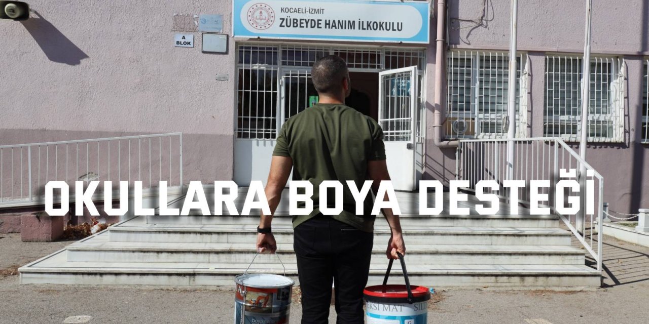 Okullara boya desteği