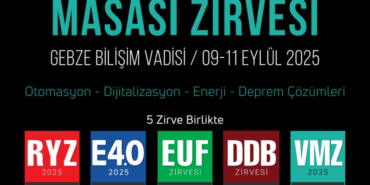 Gebze'de 10. Verimlilik Masası Zirvesi Başlıyor