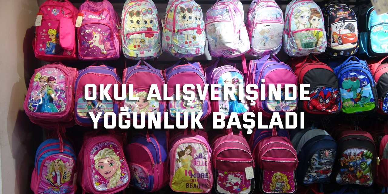 Okul alışverişinde yoğunluk başladı