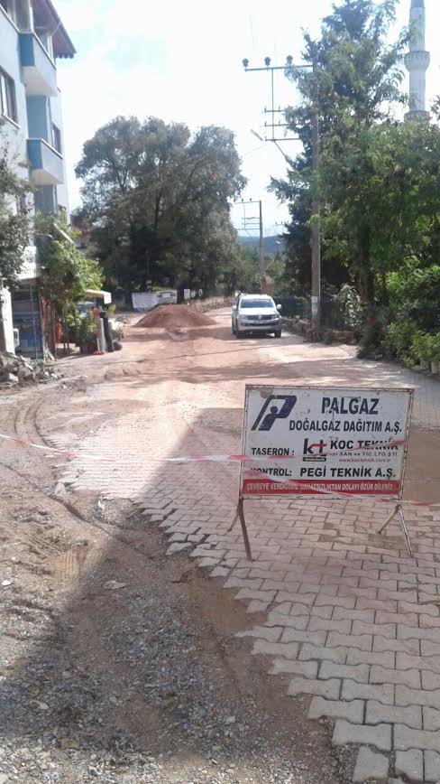 Cumaköy’de doğalgaz çalışmaları