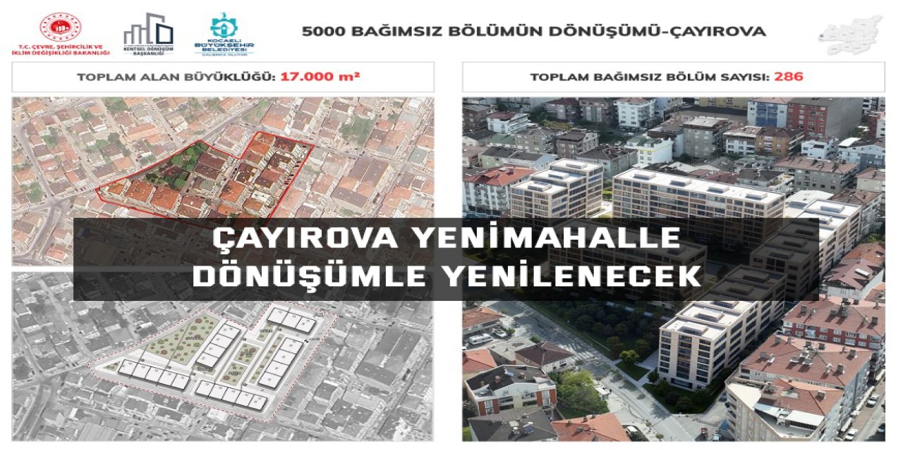 Çayırova Yenimahalle  dönüşümle yenilenecek