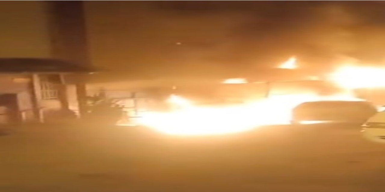 İş yerinde önce yangın çıktı sonra patlama oldu