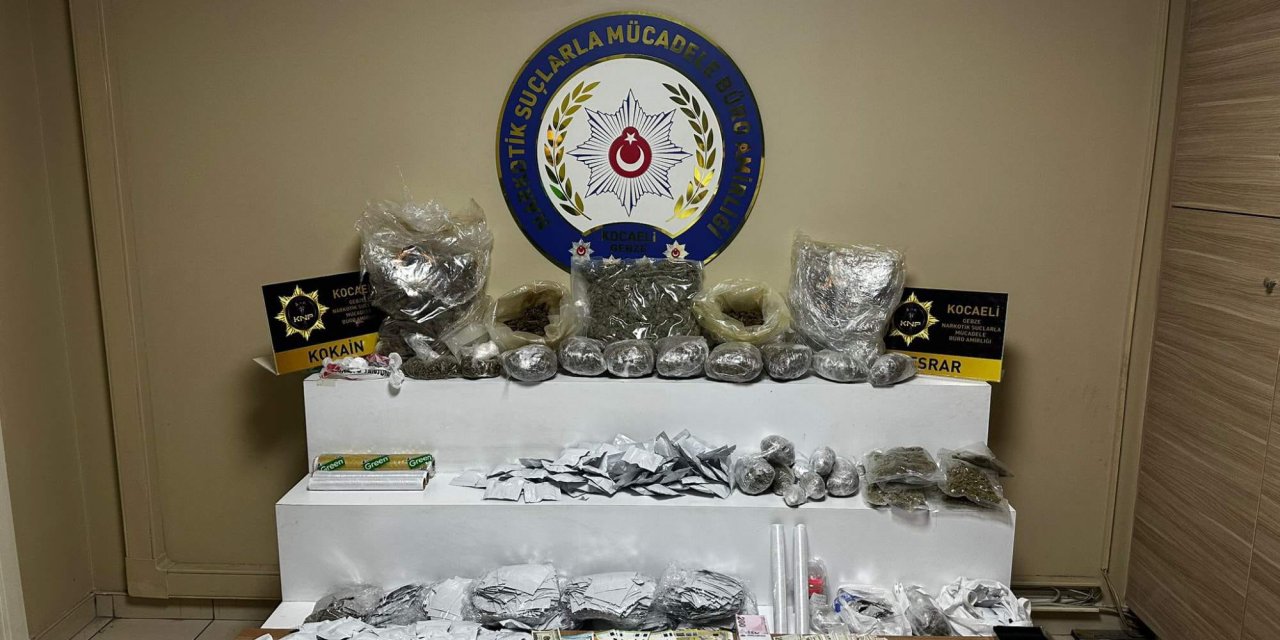 Gebze’de büyük uyuşturucu operasyonu: 3 kişi tutuklandı