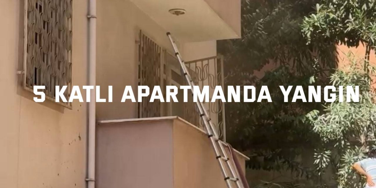 5 katlı apartmanda yangın