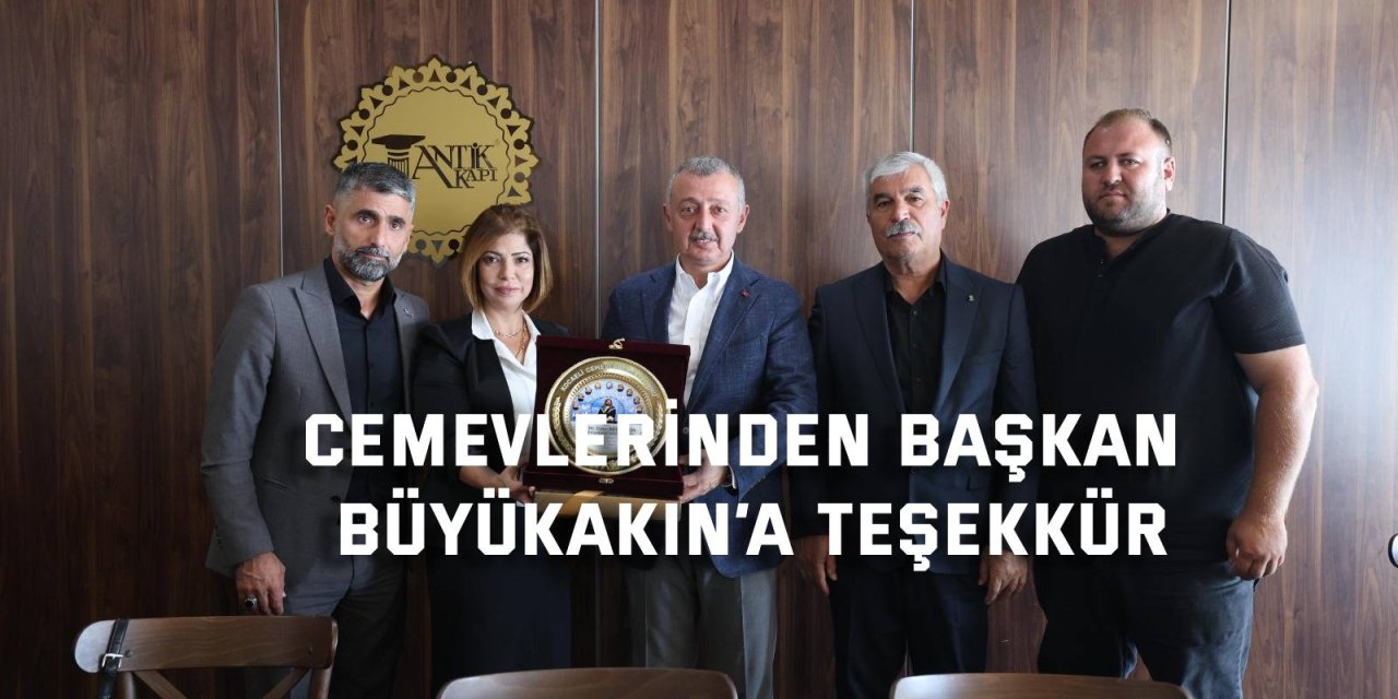 Cemevlerinden Başkan Büyükakın’a teşekkür