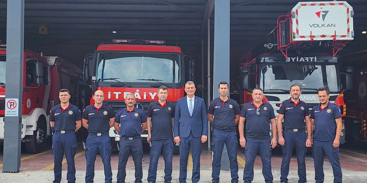 İtfaiyecilerin haftasını kutladı