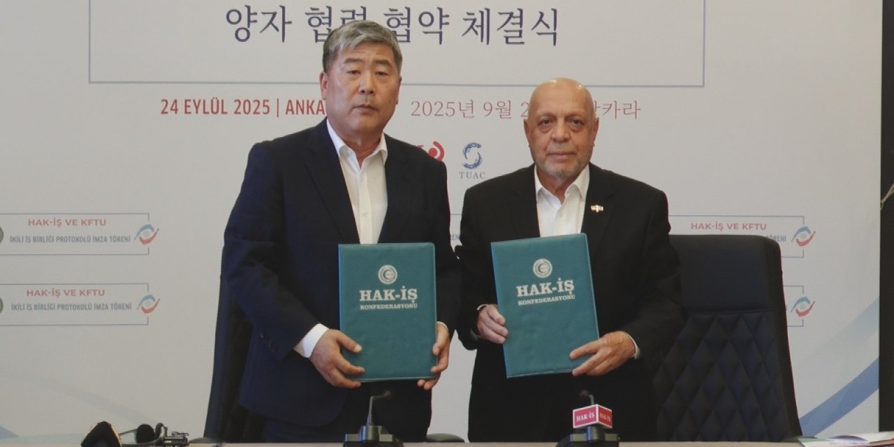 HAK-İŞ ile Kore Sendikaları Ptotokol