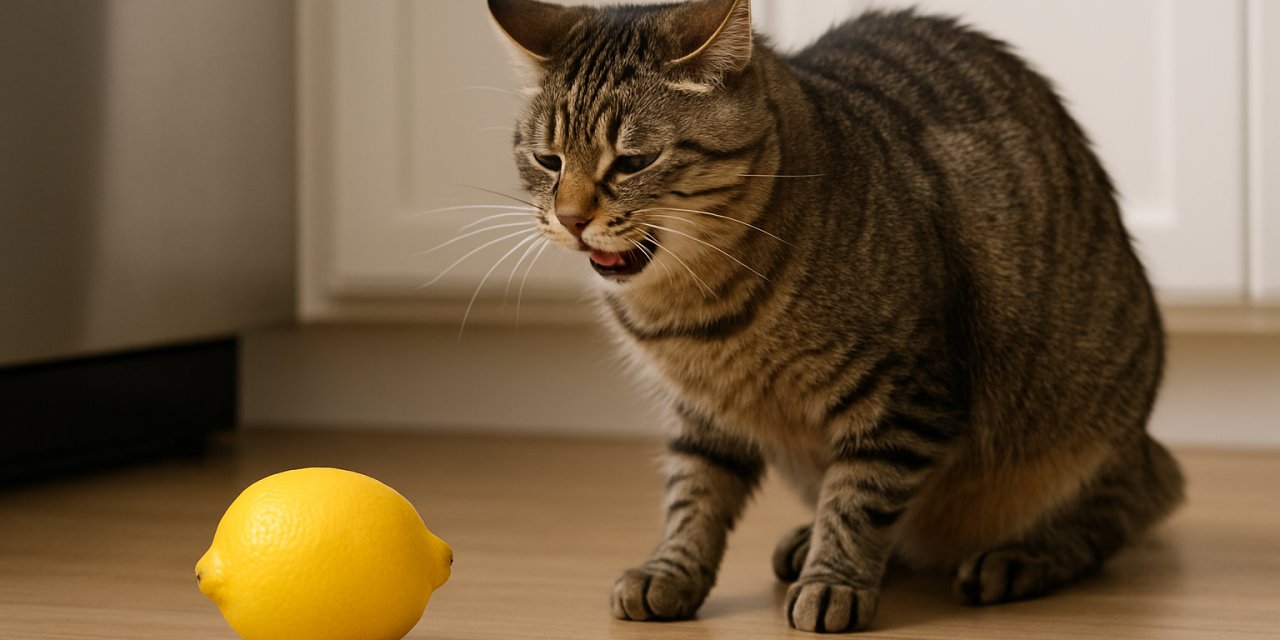 Kediler Salatalık ve Limondan Neden Korkar? Aman  Bu Şakayı Kedinize Yapmayın