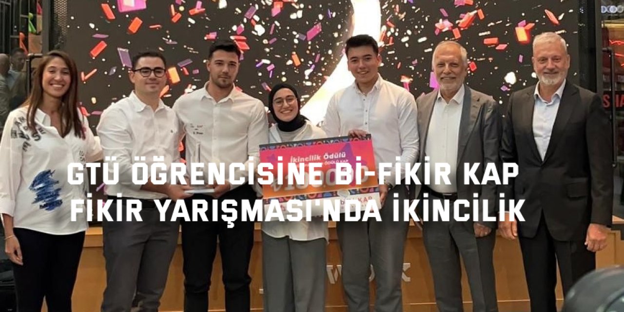 GTÜ Öğrencisine Bi-Fikir KAP  Fikir Yarışması'nda İkincilik
