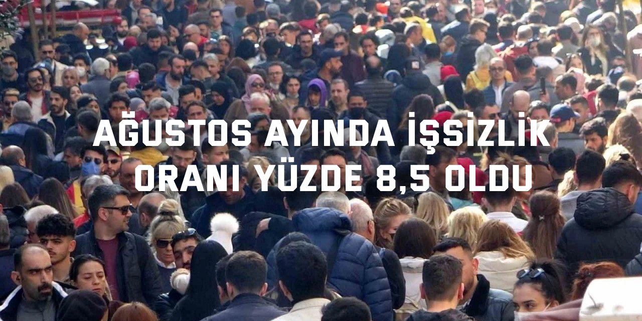 Ağustos ayında işsizlik  oranı yüzde 8,5 oldu