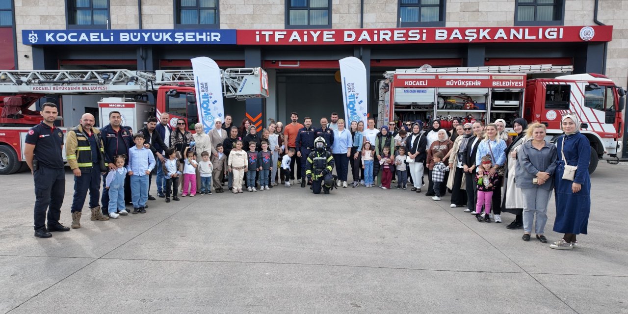 Miniklerinden itfaiye ziyareti