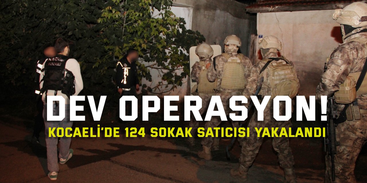 Dev Operasyon! Kocaeli’de 124 Sokak Satıcısı Yakalandı