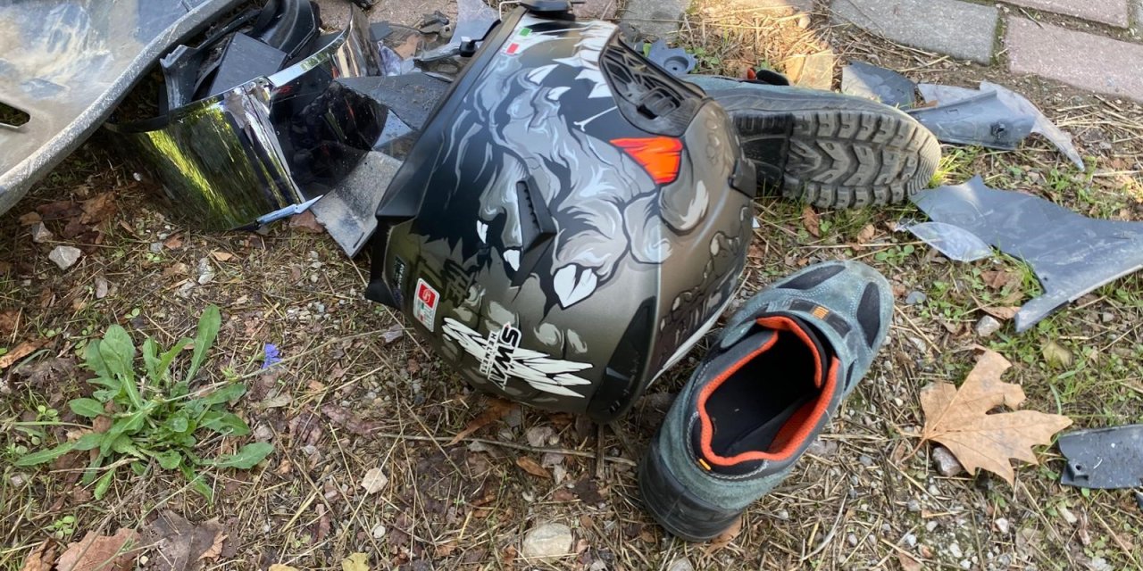 Motosiklet sürücüsü ağır yaralandı