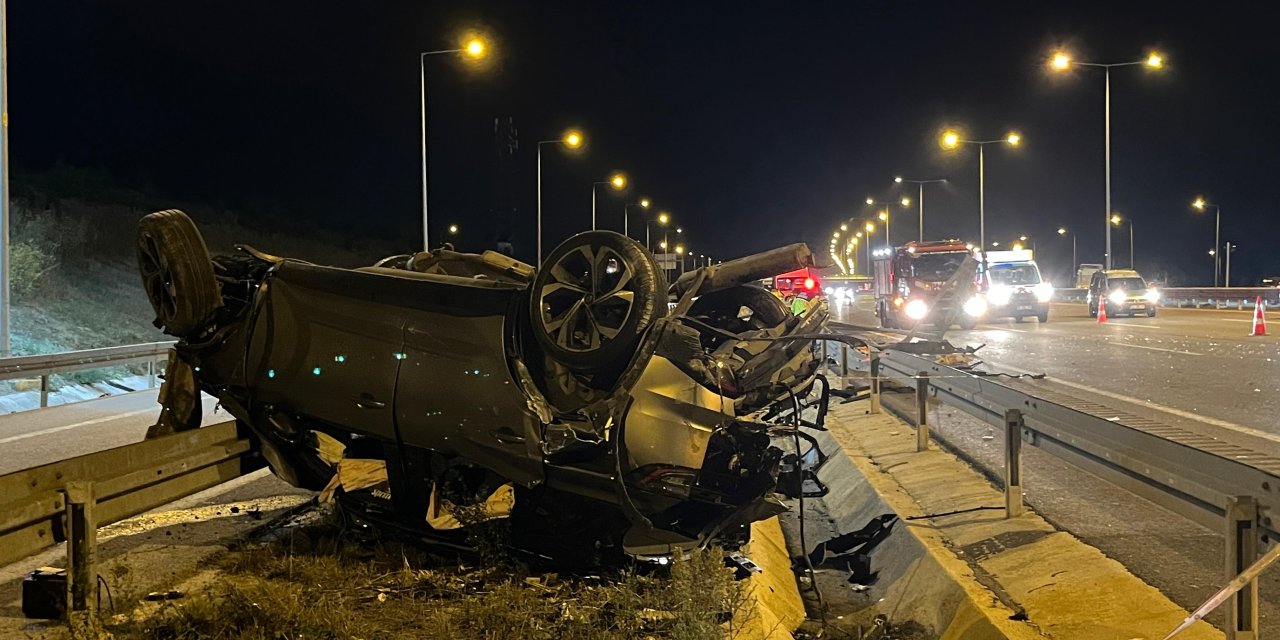 Kuzey Marmara Otoyolu’nda    feci kaza : 2 ölü, 5 yaralı