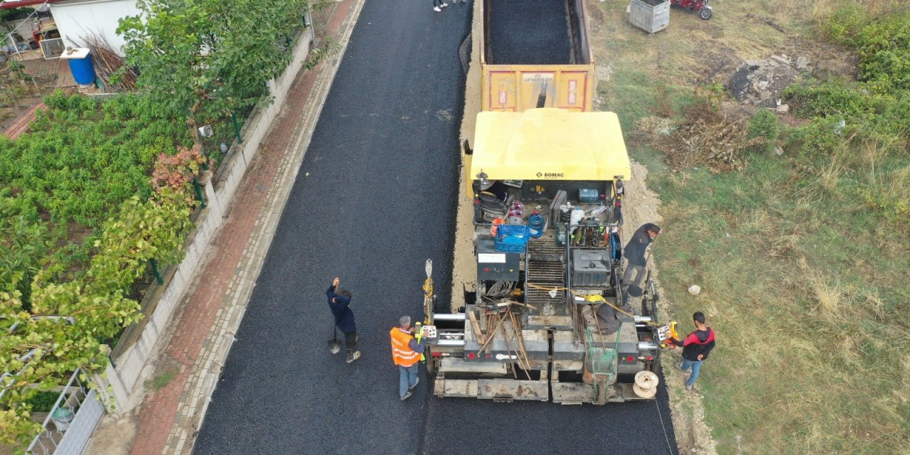 Başiskele'de üstyapı çalışmaları sürüyor