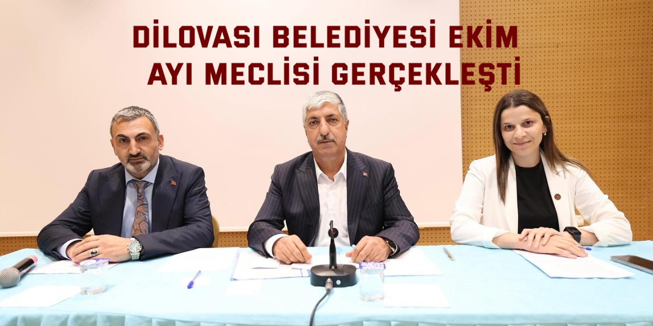 Dilovası Belediyesi Ekim  Ayı Meclisi Gerçekleşti
