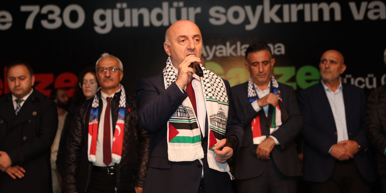 BAŞKAN BIYIK:    Bizim Kalbimiz Gazze’de Atıyor