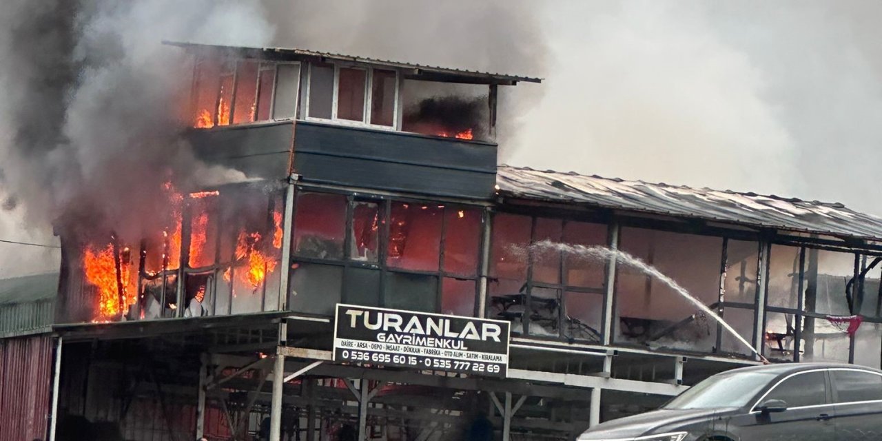 2 katlı konteyner küle döndü