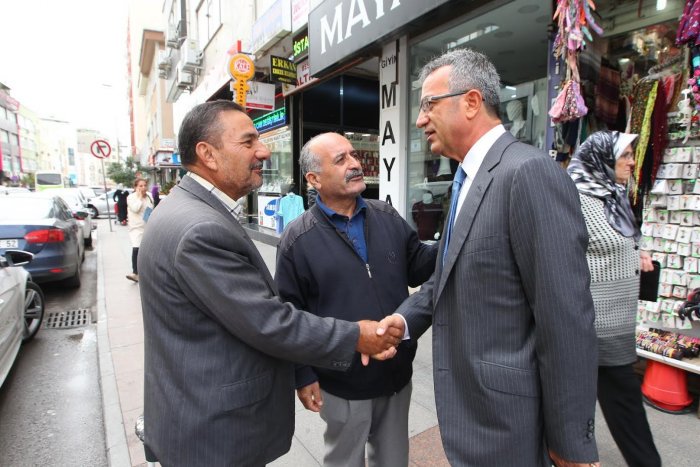 Köşker’den esnaf ziyaretleri