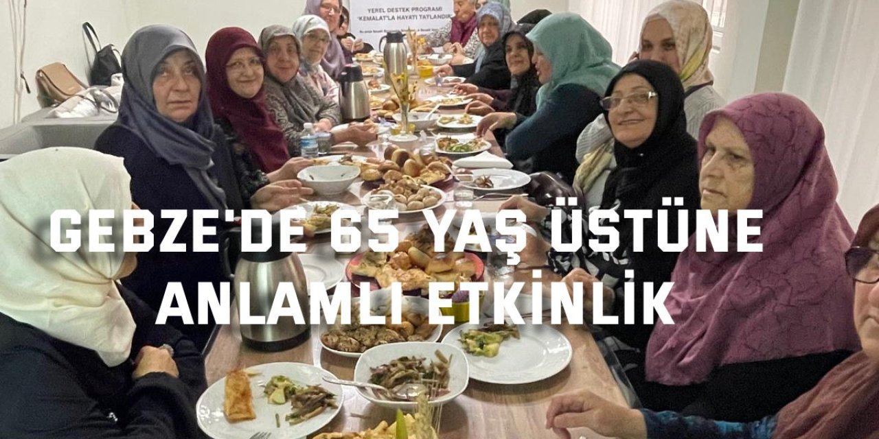 Gebze'de  65 yaş üstü çınarlarımıza anlamlı etkinlik