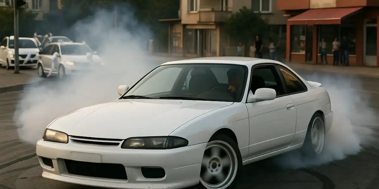 Drift yapan sürücüye ağır ceza!