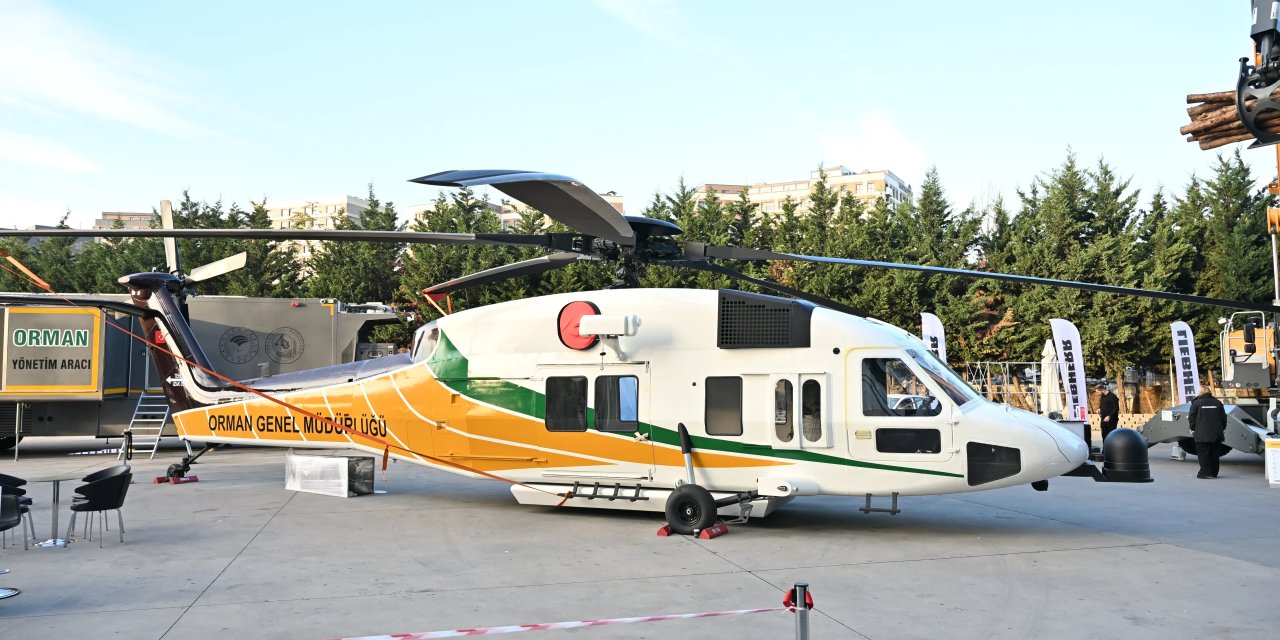 Türkiye’nin ilk yerli yangın  söndürme helikopteri tanıtıldı