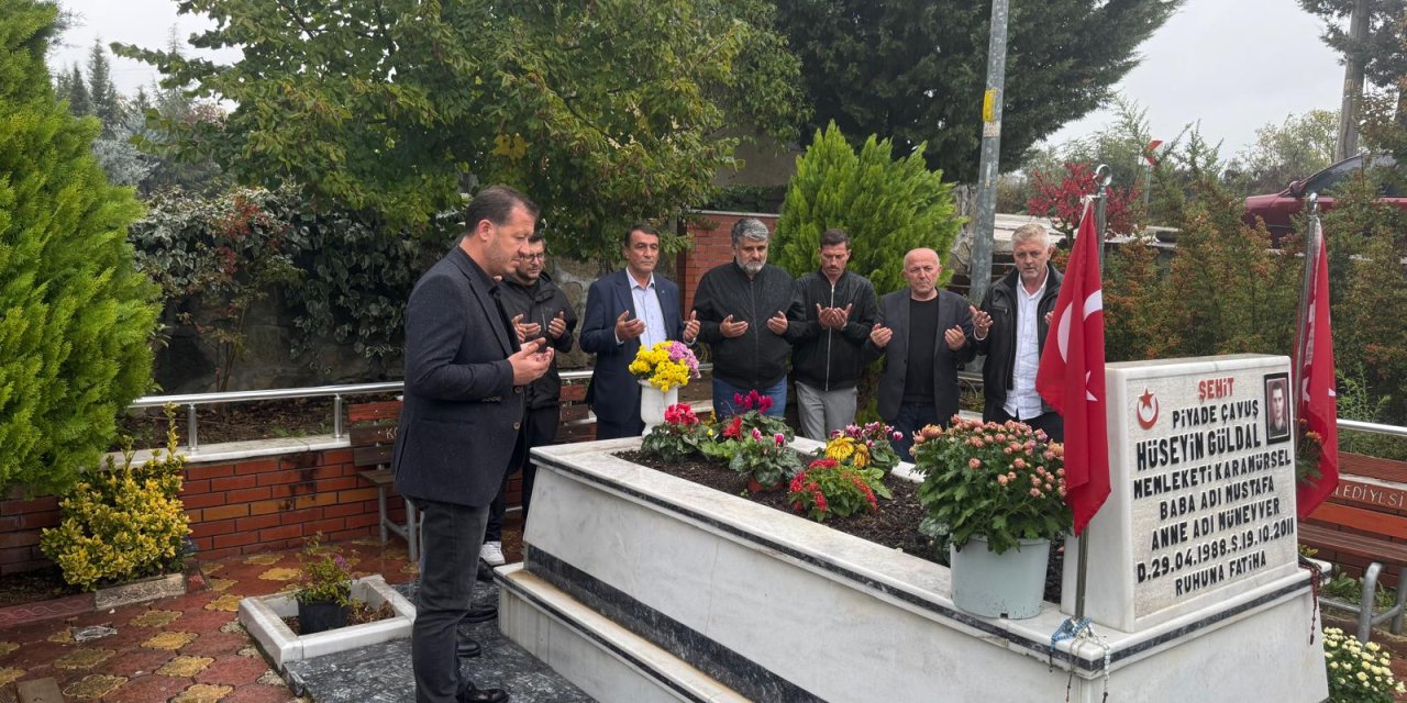 MHP Kocaeli Teşkilatından Şehit Hüseyin Güldal’a Vefa