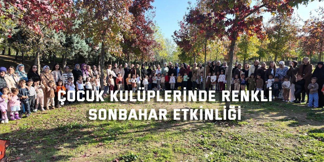 Çocuk kulüplerinde renkli sonbahar etkinliği