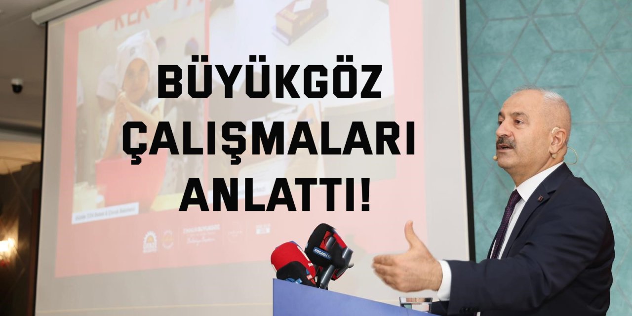Büyükgöz çalışmaları anlattı!