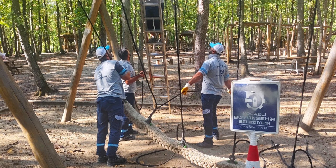 Ormanya'daki çocuk oyun alanlarına periyodik bakım