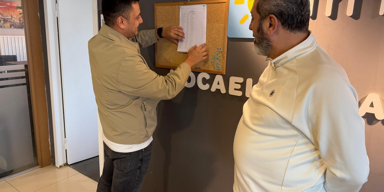 İYİ Parti Kocaeli İl Delege Listesi Askıya Çıktı