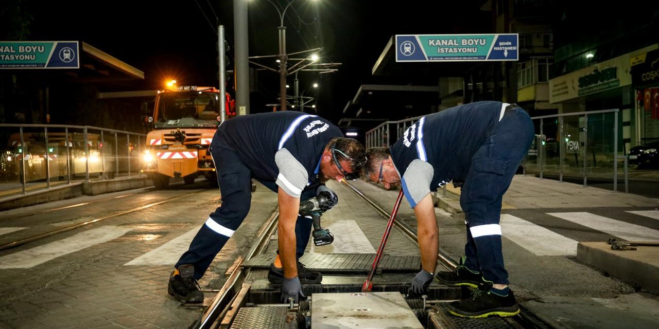 Tramvayda 7/24 durmaksızın hizmet