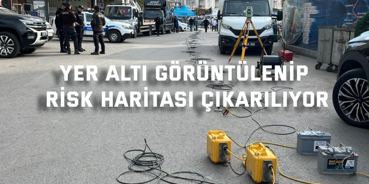 Yer altı görüntülenip risk haritası çıkarılıyor