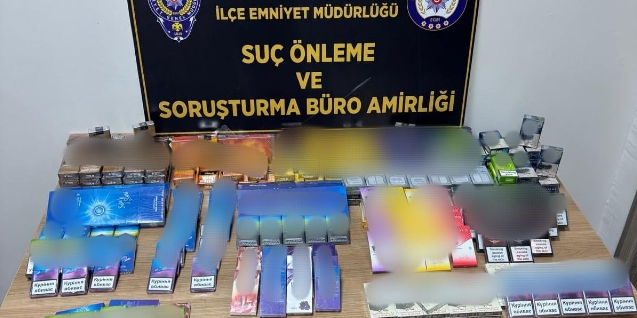 Pazar yerinde kaçak sigara operasyonu: 236 paket ele geçirildi