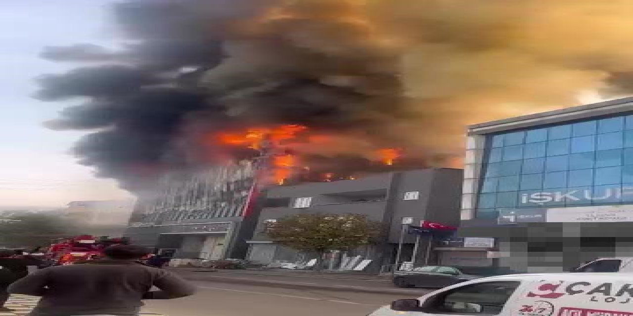 Kocaeli'de iş yerinde yangın