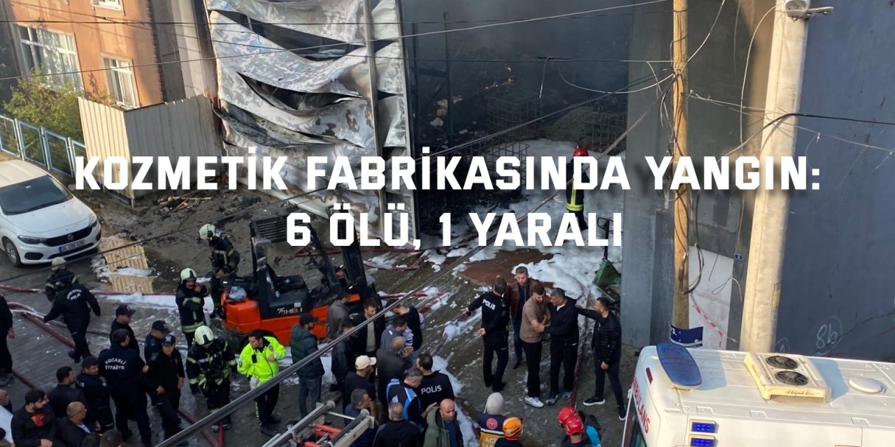 Kozmetik fabrikasında yangın: 6 ölü, 1 yaralı