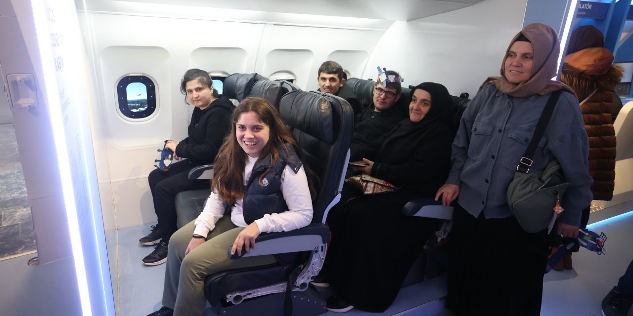 Özel öğrenciler, Uçak Park’ı ziyaret etti