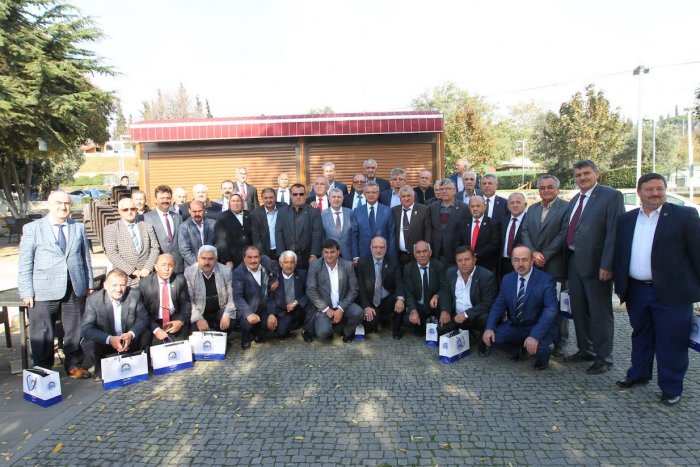 Köşker muhtarları ağırladı