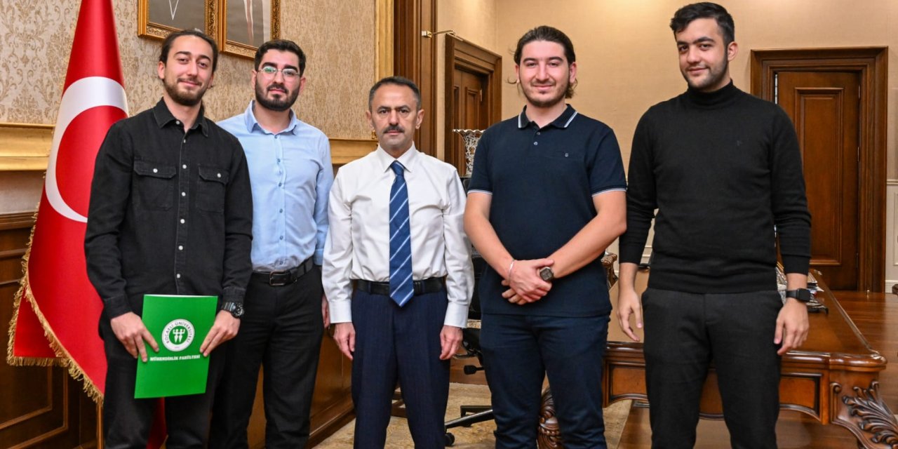 Mekatronom Takımı, Vali  İlhami Aktaş'ı Ziyaret Etti