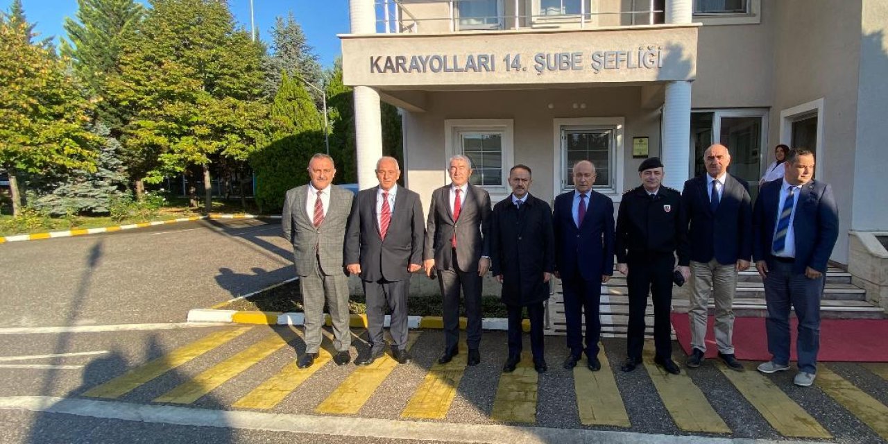 Vali Aktaş, Karayolları 14. Şube Şefliğini Ziyaret Etti