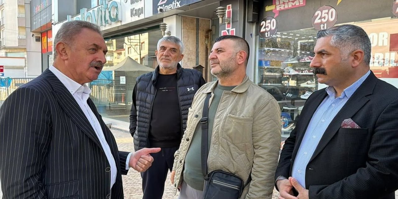 Nail Çiler, esnafla bir araya geldi