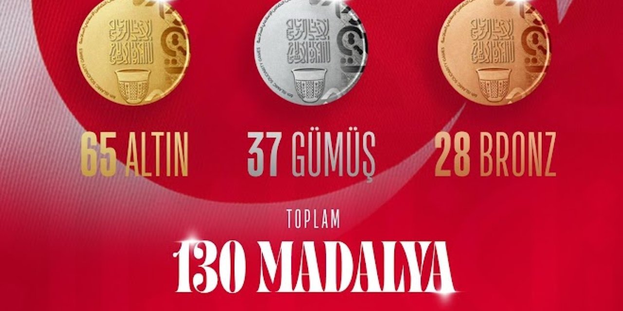 Madalya sayısı 130'a yükseldi