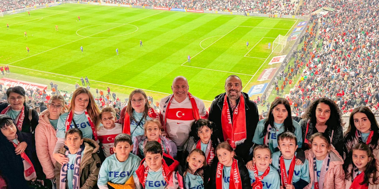 Çocukları milli maç heyecanında buluşturuldu
