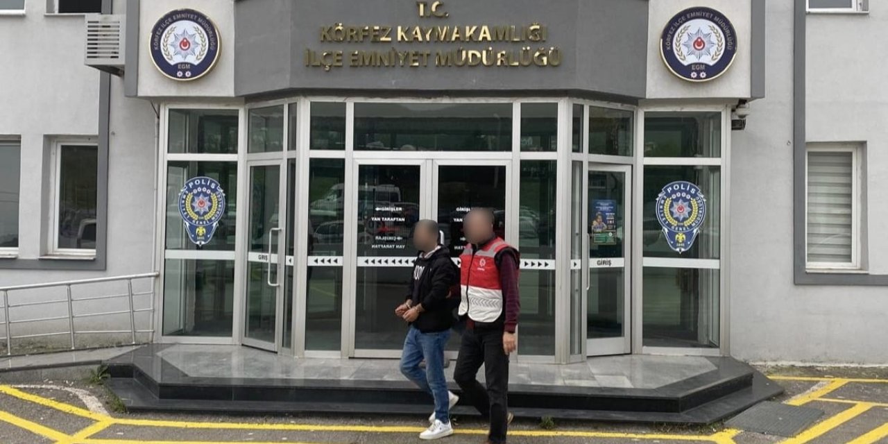 6 yıl hapis cezasıyla aranan hırsız Körfez'de yakalandı