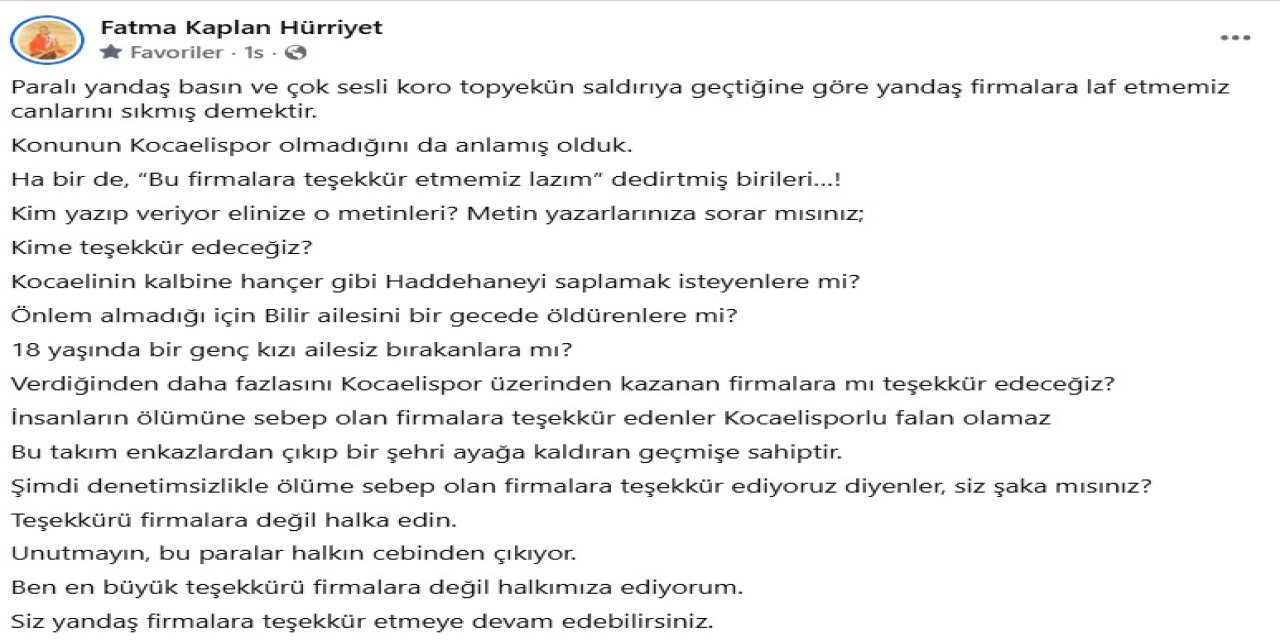 Hürriyet'ten yandaşlara sert tepki