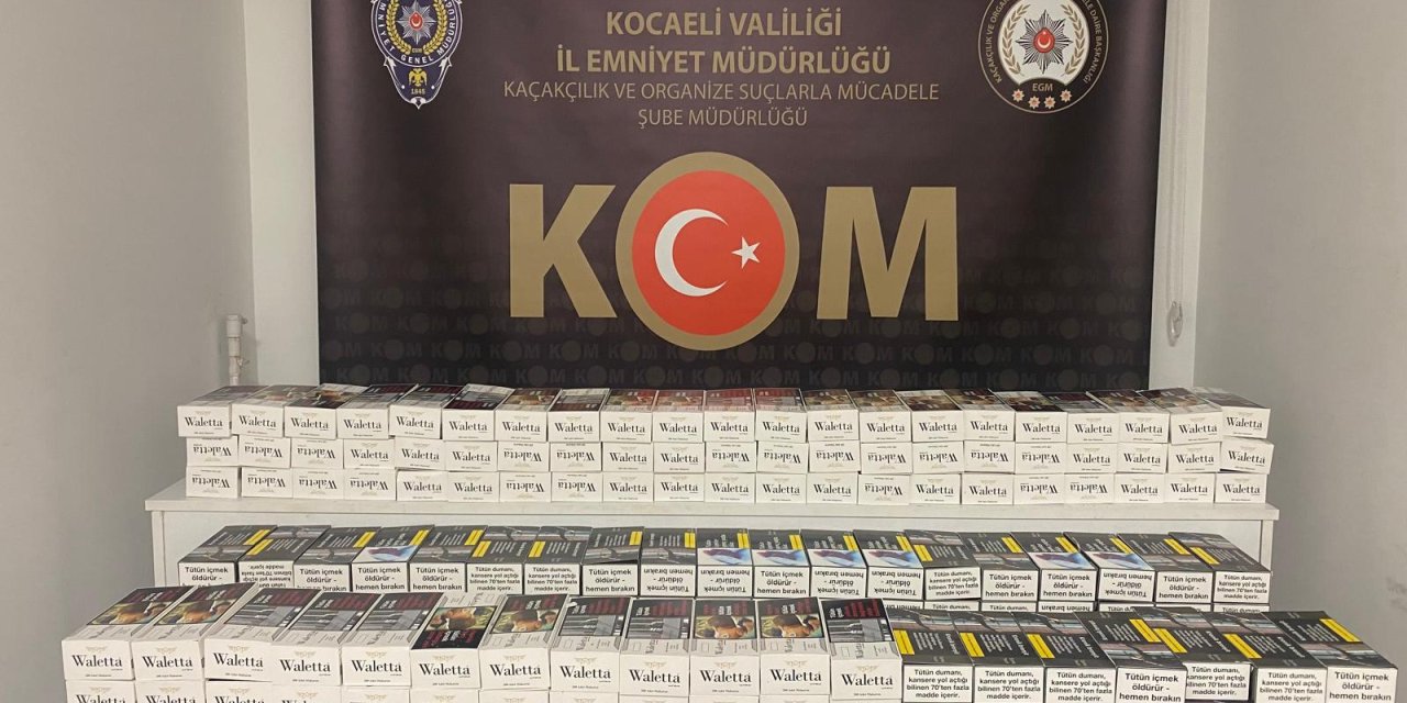 Kocaeli’de 50 bin dolu makaron ele geçirildi: 1 gözaltı