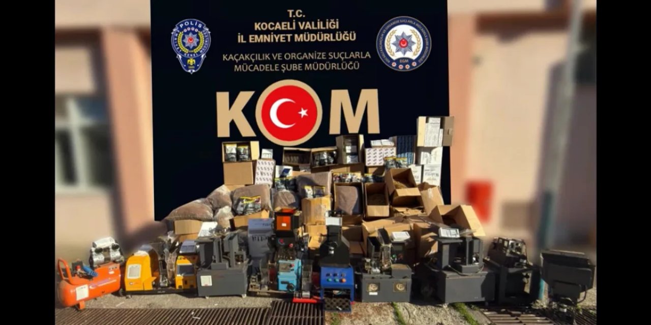 Evleri Kaçak Sigara İmalathanesine Çevirmişler: 10 Kişi Gözaltında