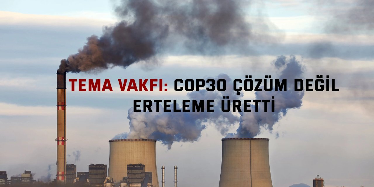TEMA Vakfı:    COP30 Çözüm Değil, Erteleme Üretti